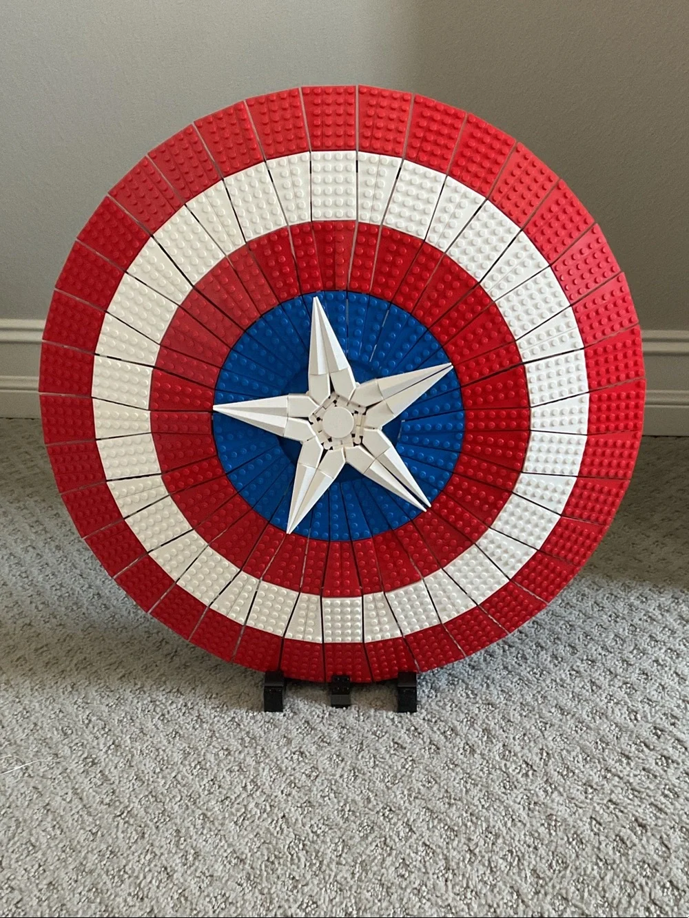 Lego Red White Blue Captain America Shield